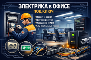 Электрика в офисе в Туле
