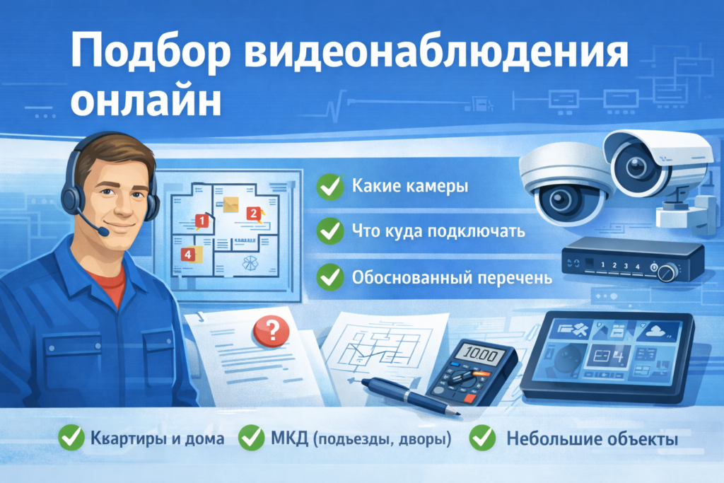 подбор видеонаблюдения онлайн