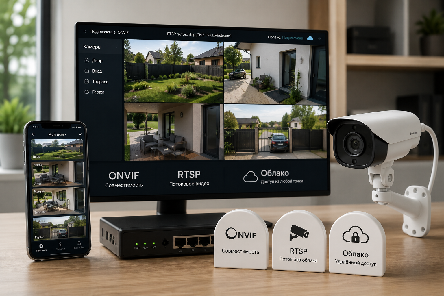onvif, rtsp и облако камеры