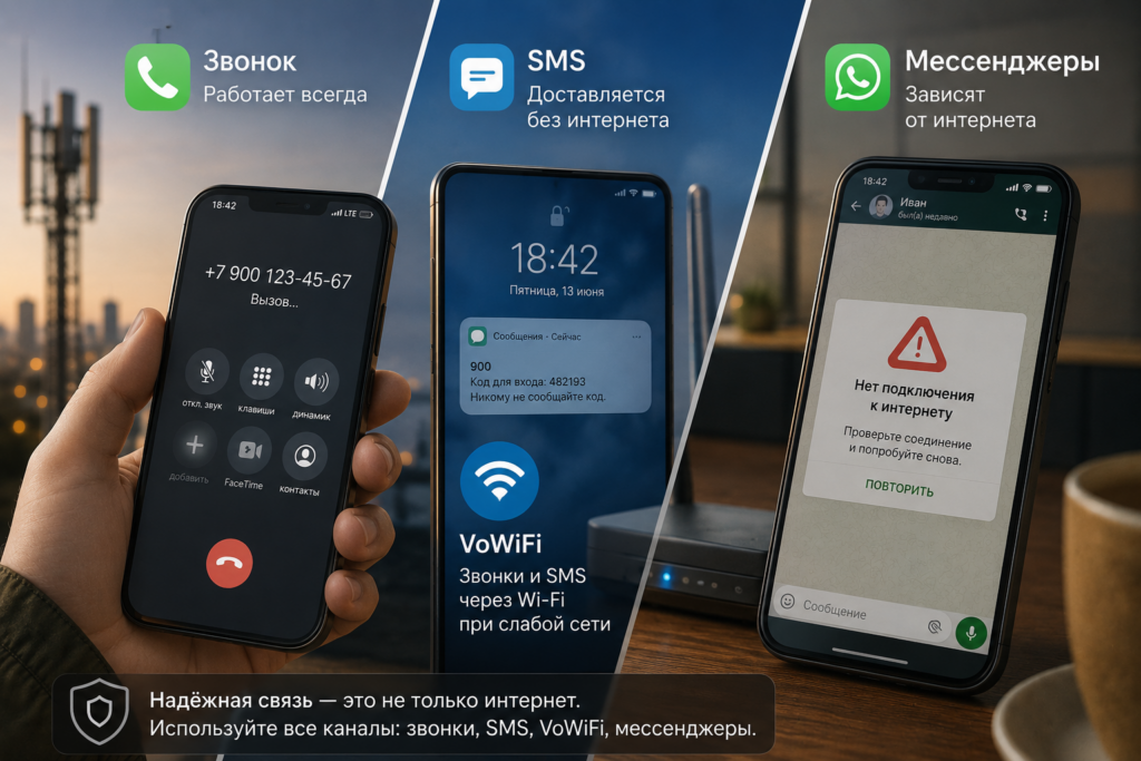 sms, звонки и vowifi