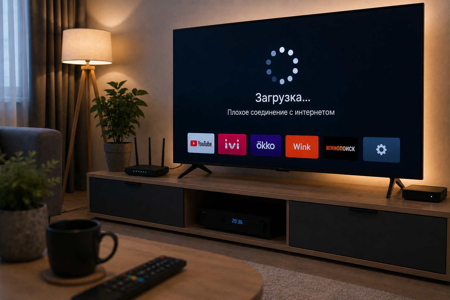 smart tv тормозит или отваливается от wi fi